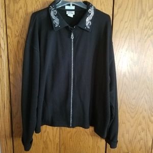 Isaac's Designs Fleece Jacket w/ Rhinestones 3X